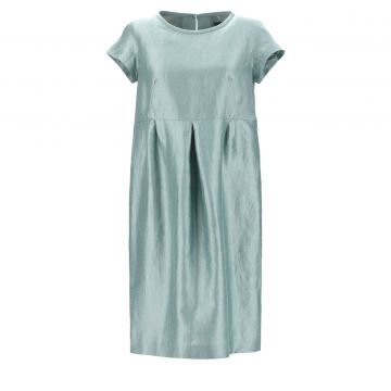 Linen and silk satin dress 44