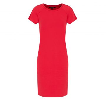 Mixed-cotton sheath dress l