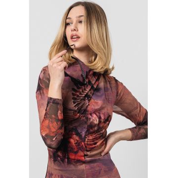 Rochie cu imprimeu abstract