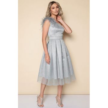 Rochie eleganta din tull cu sclipici