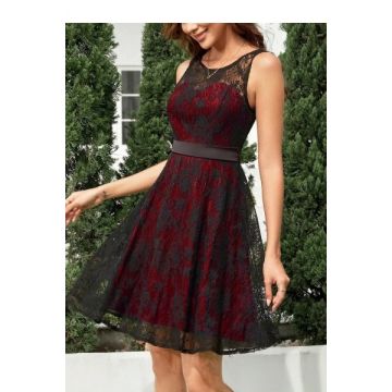 Rochie mini cu umerii goi, negru, dama, Shein