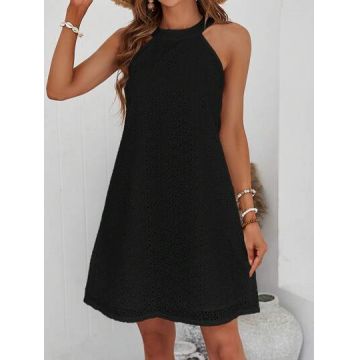 Rochie mini cu umeri goi, negru, dama, Shein