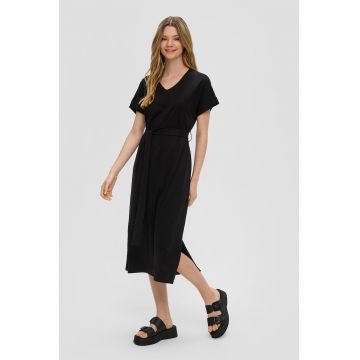 Rochie midi cu slit lateral