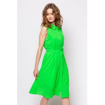 Rochie midi evazata fara maneci Viri