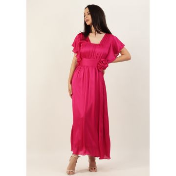 Rochie lunga fucsia 36