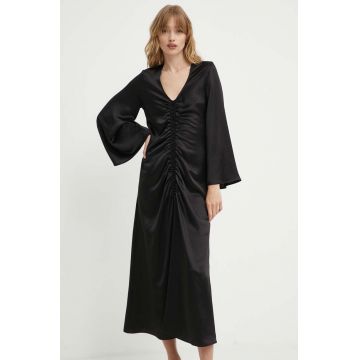 By Malene Birger rochie LAVENDE maxi, evazati, Q71625029