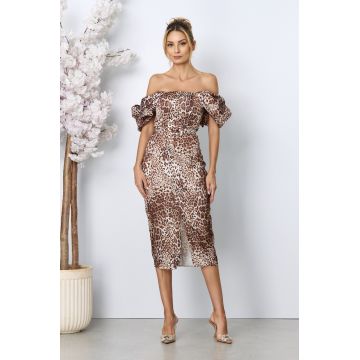 Rochie eleganta Melissa Animal Print