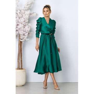 Rochie eleganta Yulia Verde Inchis