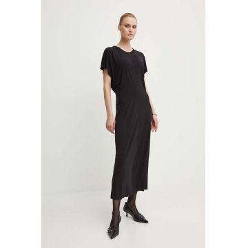 Day Birger et Mikkelsen rochie Amanza - Day Wish culoarea negru, midi, evazati, DAY65243195