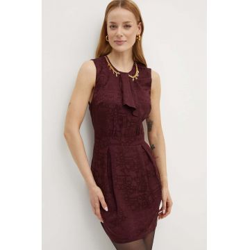 Elisabetta Franchi rochie culoarea bordo, mini, evazati, AB60746E2