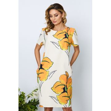 Rochie casual-eleganta Erma Floral