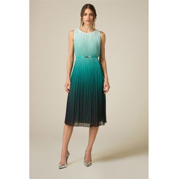 Rochie midi cu aspect in degrade