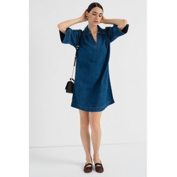 Rochie mini dreapta de denim