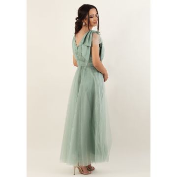 Rochie lumga din tull mint 36