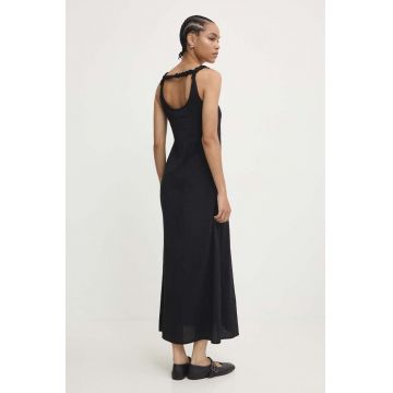 Answear Lab rochie culoarea negru, maxi, evazati