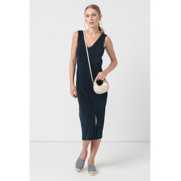 Rochie cu decolteu in V si slit lateral Ellie