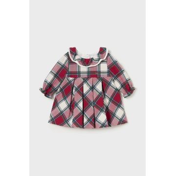 Mayoral Newborn rochie bebe culoarea rosu, mini, evazati, 2808