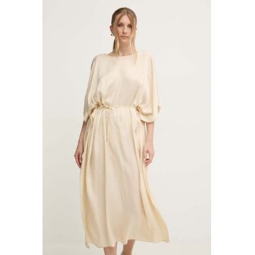 Answear Lab rochie culoarea bej, maxi, oversize