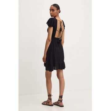 Answear Lab rochie culoarea negru, mini, evazati