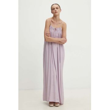 Answear Lab rochie culoarea violet, maxi, oversize