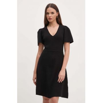 Dkny rochie culoarea negru, mini, evazati, DD4EN992