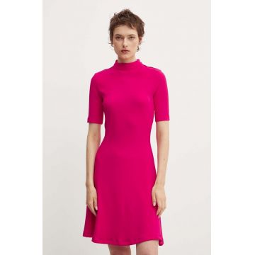 HUGO rochie culoarea roz, mini, evazati, 50517475