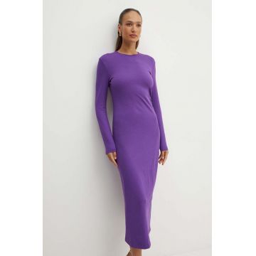 Liviana Conti rochie culoarea violet, maxi, drept, F4WI22