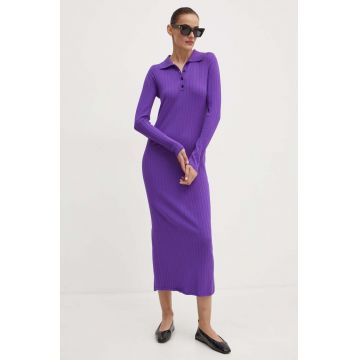 Liviana Conti rochie culoarea violet, maxi, mulata, F4WF16