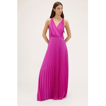 Rochie maxi cu pliseuri