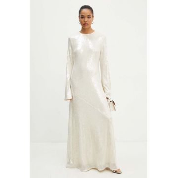 Rotate rochie Sequin Maxi Dress culoarea bej, maxi, evazati, 112871857