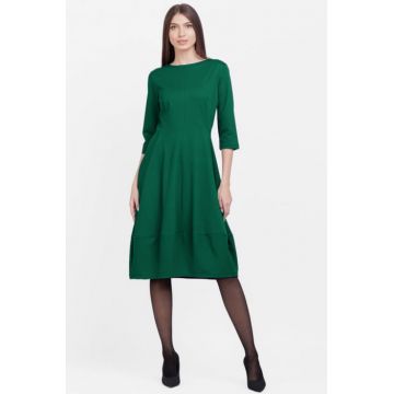 Rochie lalea din jerseu de vascoza, verde