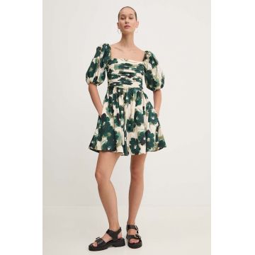 Abercrombie & Fitch rochie culoarea verde, mini, evazati, KI159-4747