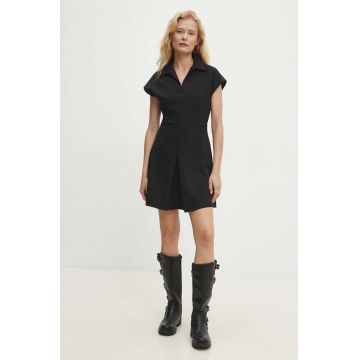Answear Lab rochie culoarea negru, mini, drept