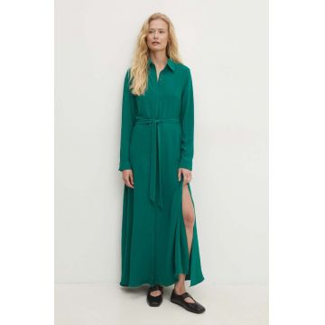 Answear Lab rochie culoarea verde, maxi, evazati