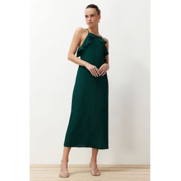 Rochie midi cu volane