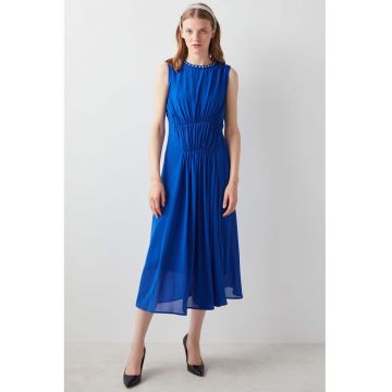 Rochie midi evazata - fara maneci