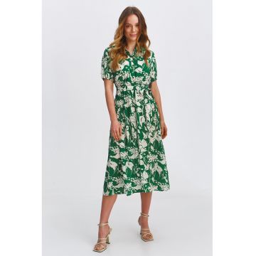 Rochie evazata cu model floral