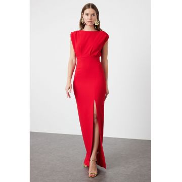 Rochie maxi cu slit lateral