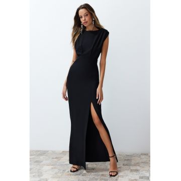 Rochie maxi cu slit lateral