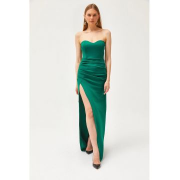 Rochie maxi cu slit lateral