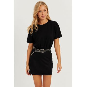 Rochie-tricou cu decolteu rotund