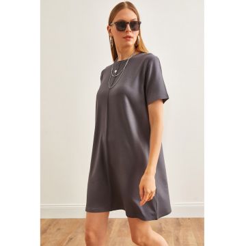 Rochie-tricou cu maneci cazute