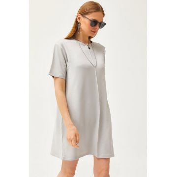 Rochie-tricou cu maneci cazute