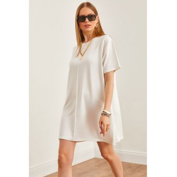 Rochie-tricou cu maneci cazute