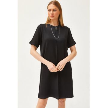 Rochie-tricou cu maneci cazute