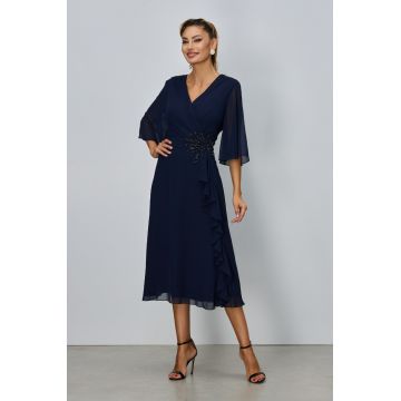 Rochie de ocazie Christa Bleumarin