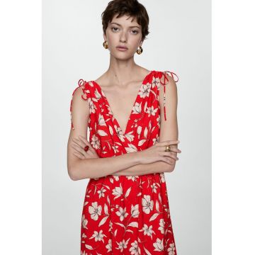 Rochie evazata cu imprimeu floral Fraterni