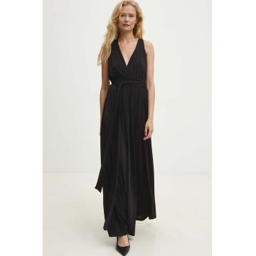 Answear Lab rochie culoarea negru, maxi, evazati