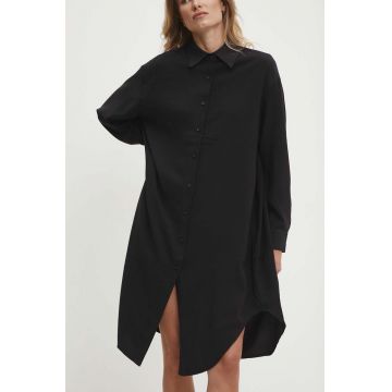 Answear Lab rochie culoarea negru, maxi, oversize