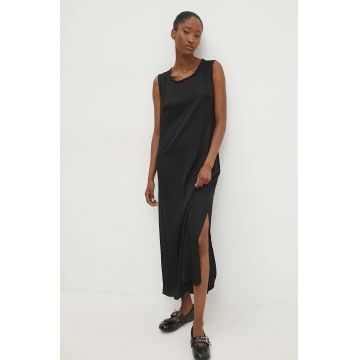 Answear Lab rochie culoarea negru, midi, drept